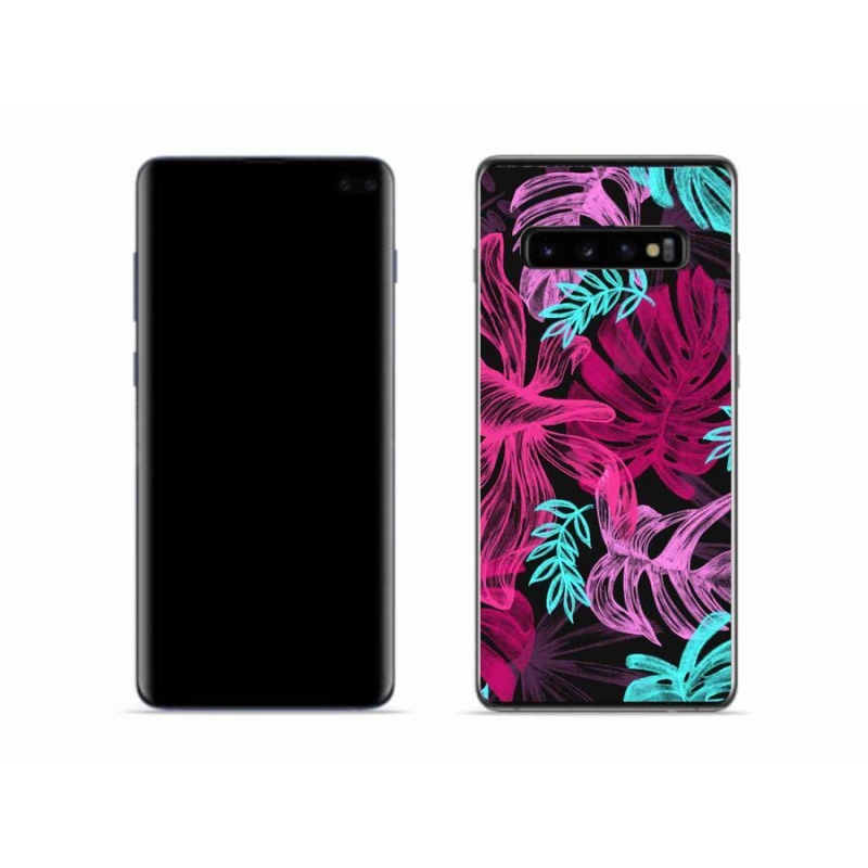 Gélový kryt mmCase na mobil Samsung Galaxy S10 - kvety 1