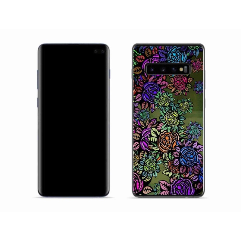 Gélový kryt mmCase na mobil Samsung Galaxy S10 - kvety 6