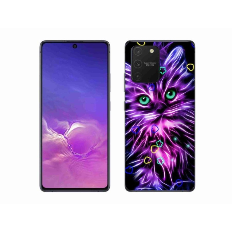 Gélový kryt mmCase na mobil Samsung Galaxy S10 Lite - abstraktná mačka