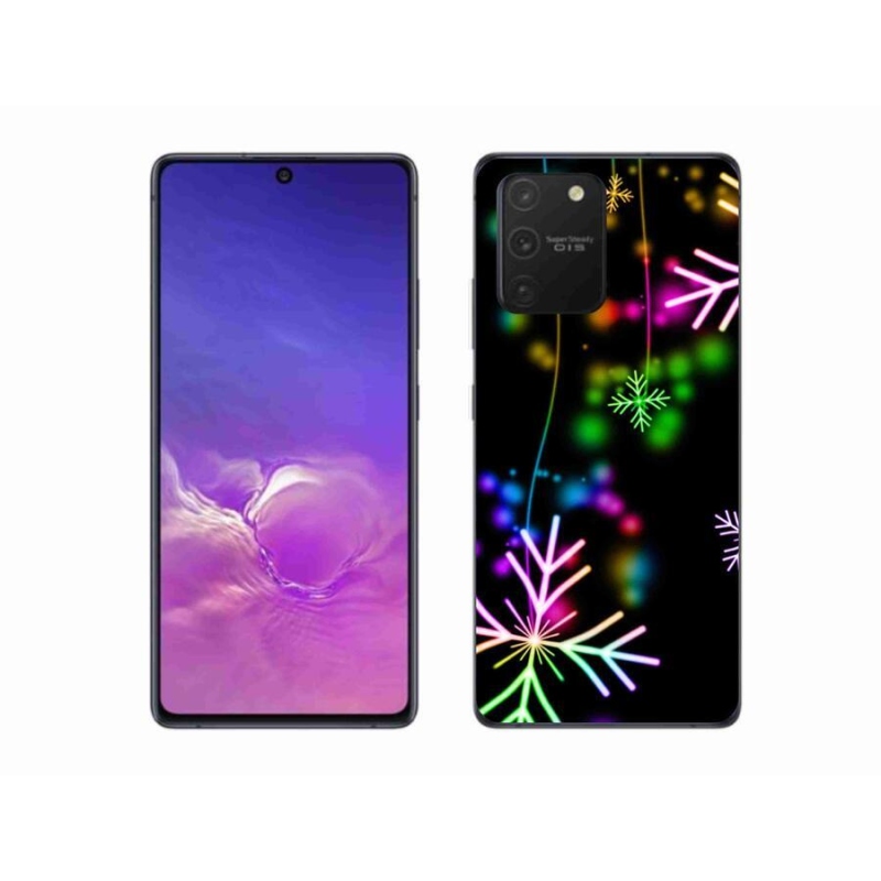 Gélový kryt mmCase na mobil Samsung Galaxy S10 Lite - farebné vločky