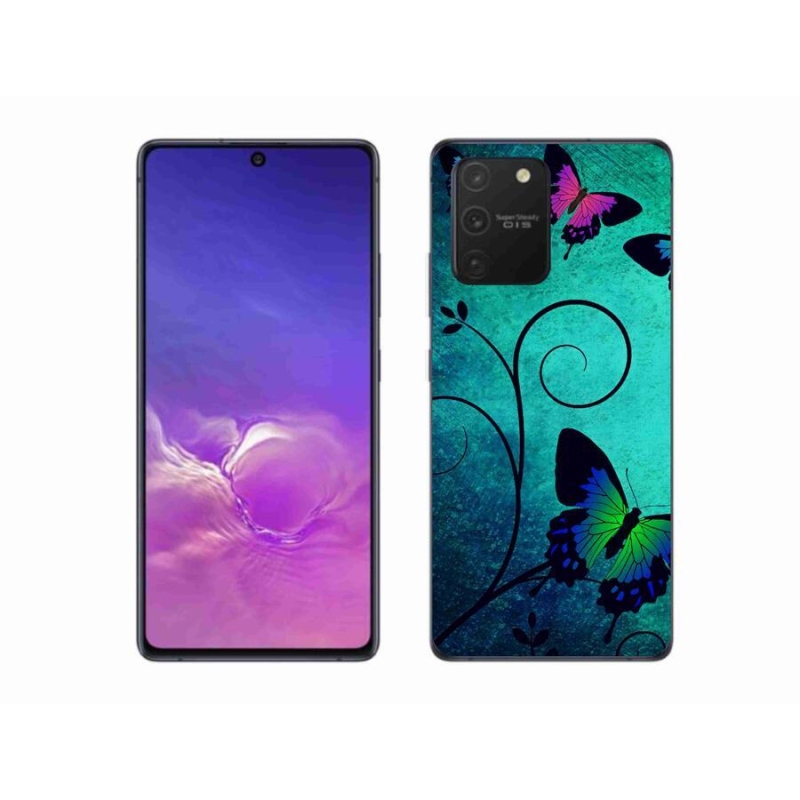 Gélový kryt mmCase na mobil Samsung Galaxy S10 Lite - farební motýle