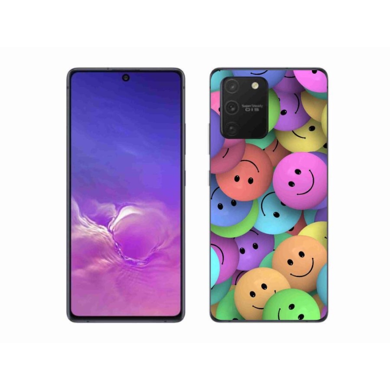 Gélový kryt mmCase na mobil Samsung Galaxy S10 Lite - farební smajlíci