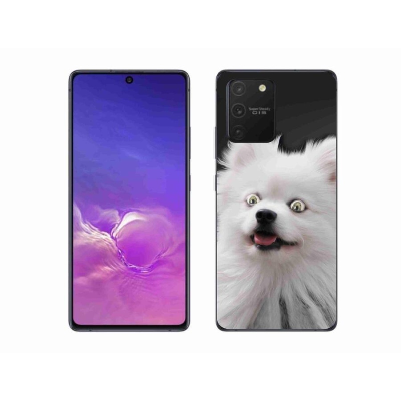 Gélový kryt mmCase na mobil Samsung Galaxy S10 Lite - biely špic