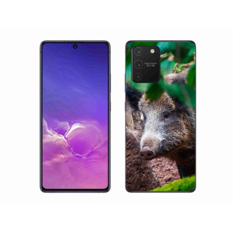 Gélový kryt mmCase na mobil Samsung Galaxy S10 Lite - divoké prasa