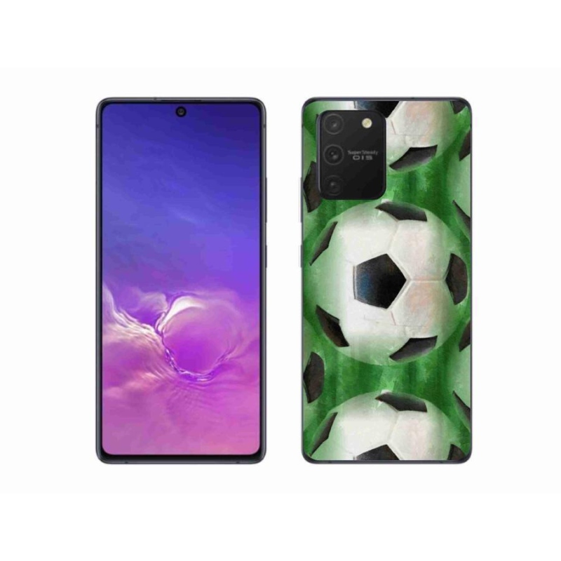 Gélový kryt mmCase na mobil Samsung Galaxy S10 Lite - futbalová lopta