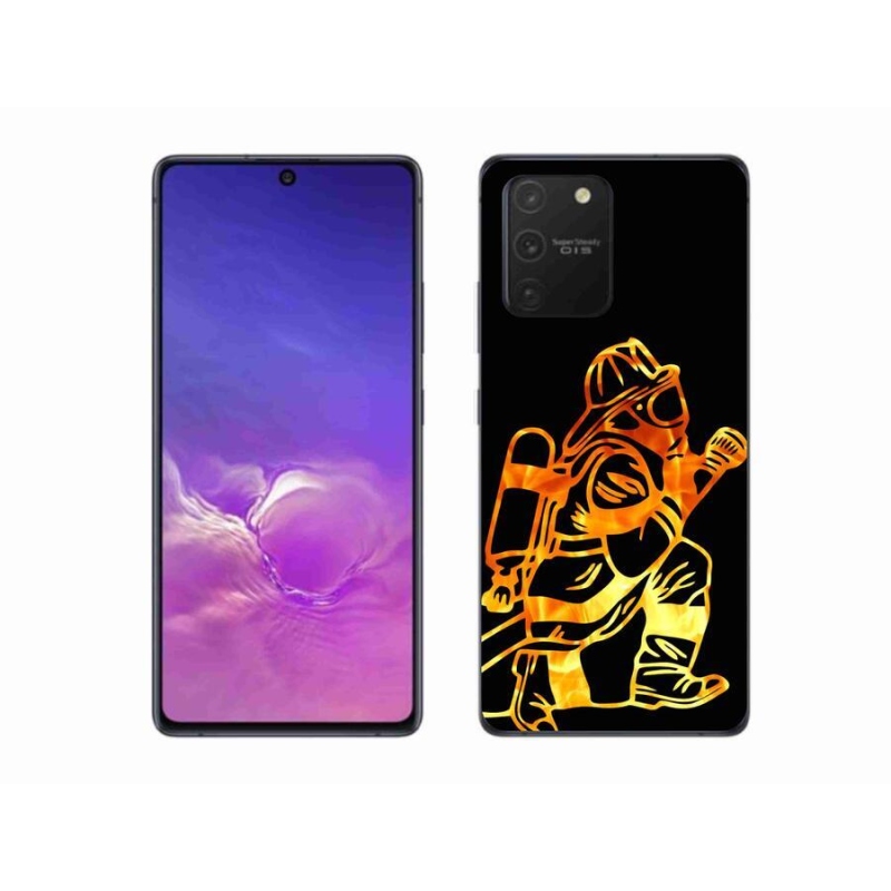 Gélový kryt mmCase na mobil Samsung Galaxy S10 Lite - hasič 1