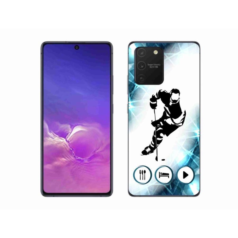 Gélový kryt mmCase na mobil Samsung Galaxy S10 Lite - hokej 1