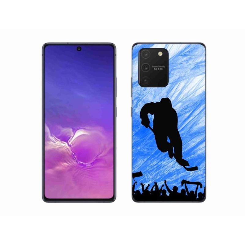 Gélový kryt mmCase na mobil Samsung Galaxy S10 Lite - hokejový hráč