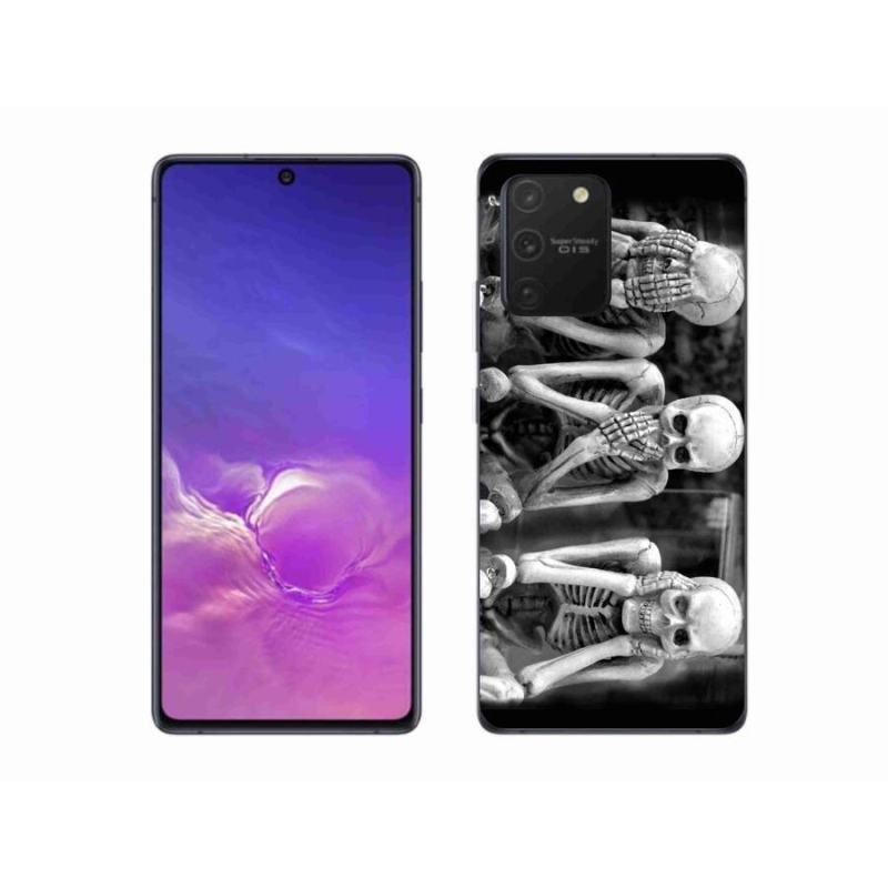 Gélový kryt mmCase na mobil Samsung Galaxy S10 Lite - kostlivci