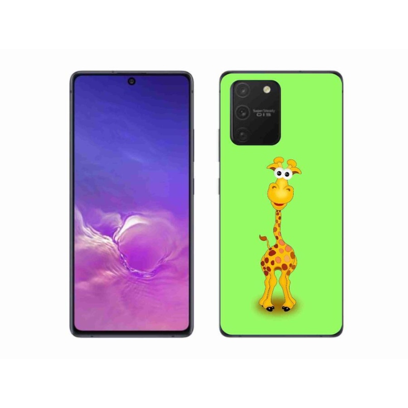 Gélový kryt mmCase na mobil Samsung Galaxy S10 Lite - kreslená žirafa