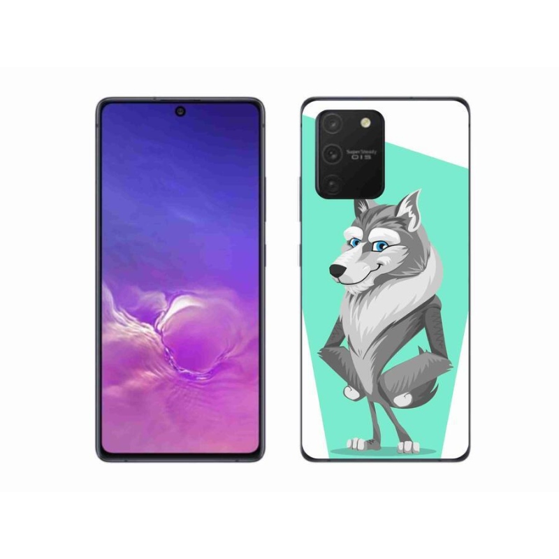 Gélový kryt mmCase na mobil Samsung Galaxy S10 Lite - kreslený vlk