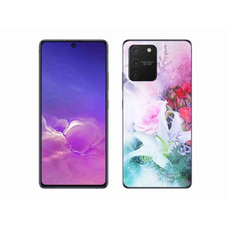 Gélový kryt mmCase na mobil Samsung Galaxy S10 Lite - kvety 4