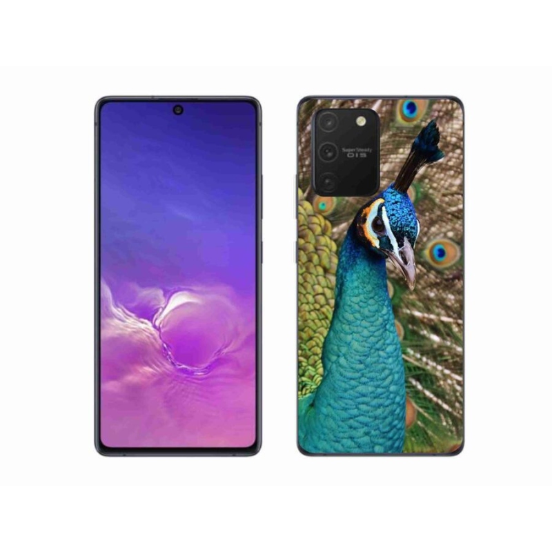 Gélový kryt mmCase na mobil Samsung Galaxy S10 Lite - páv