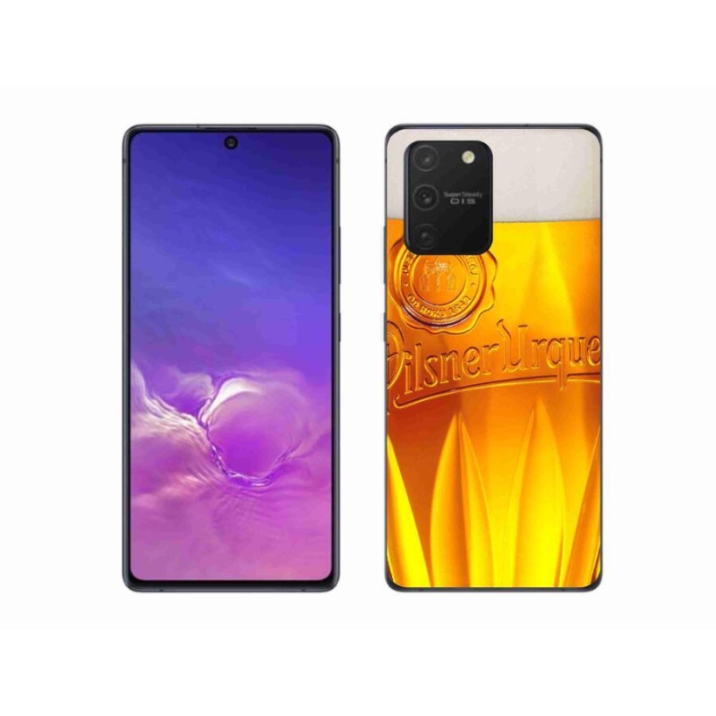 Gélový kryt mmCase na mobil Samsung Galaxy S10 Lite - pivo