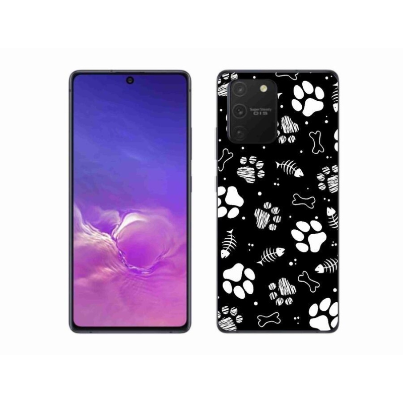 Gélový kryt mmCase na mobil Samsung Galaxy S10 Lite - psie labky