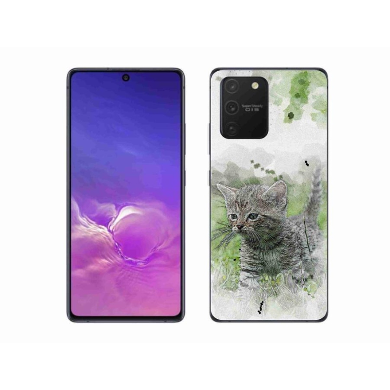 Gélový kryt mmCase na mobil Samsung Galaxy S10 Lite - roztomilé mačiatko 1