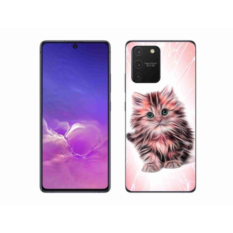 Gélový kryt mmCase na mobil Samsung Galaxy S10 Lite - roztomilé mačiatko