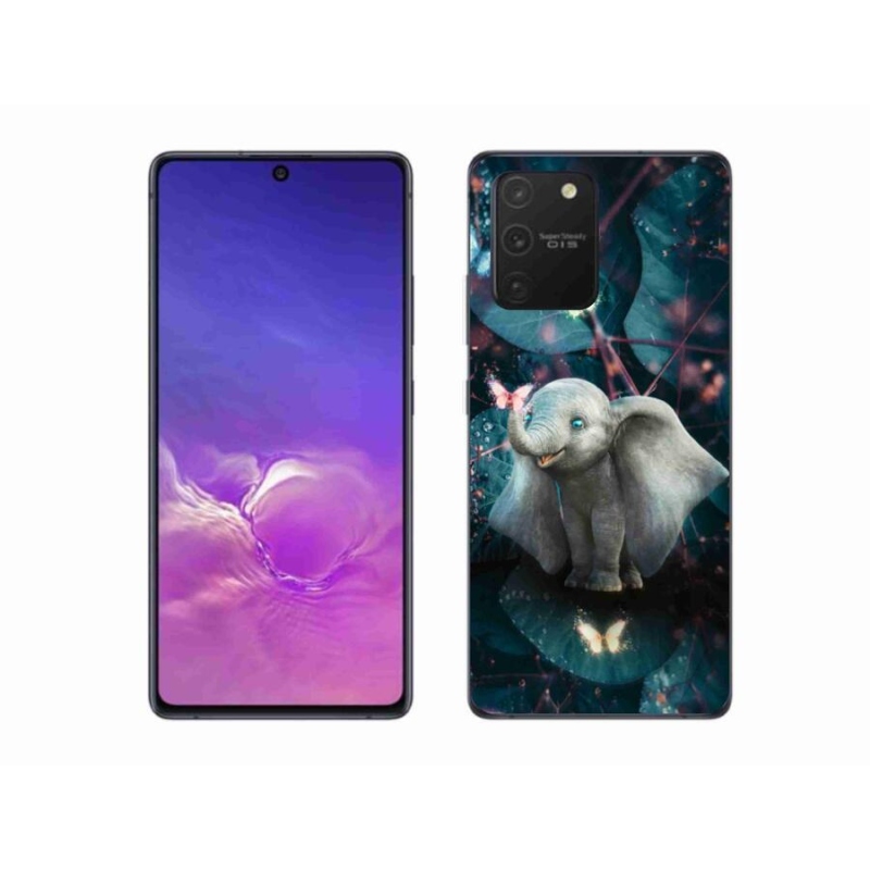 Gélový kryt mmCase na mobil Samsung Galaxy S10 Lite - roztomilý slon