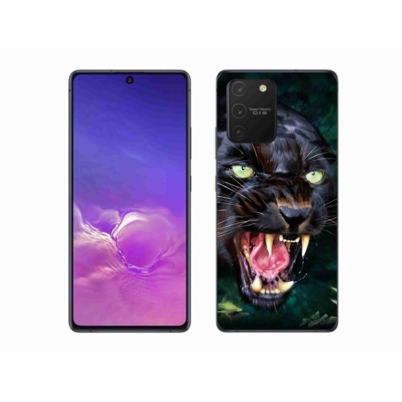 Gélový kryt mmCase na mobil Samsung Galaxy S10 Lite - rozzúrený čierny panter