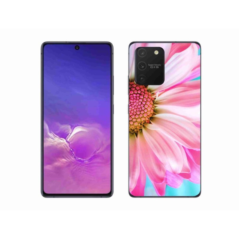 Gélový kryt mmCase na mobil Samsung Galaxy S10 Lite - ružová kvetina