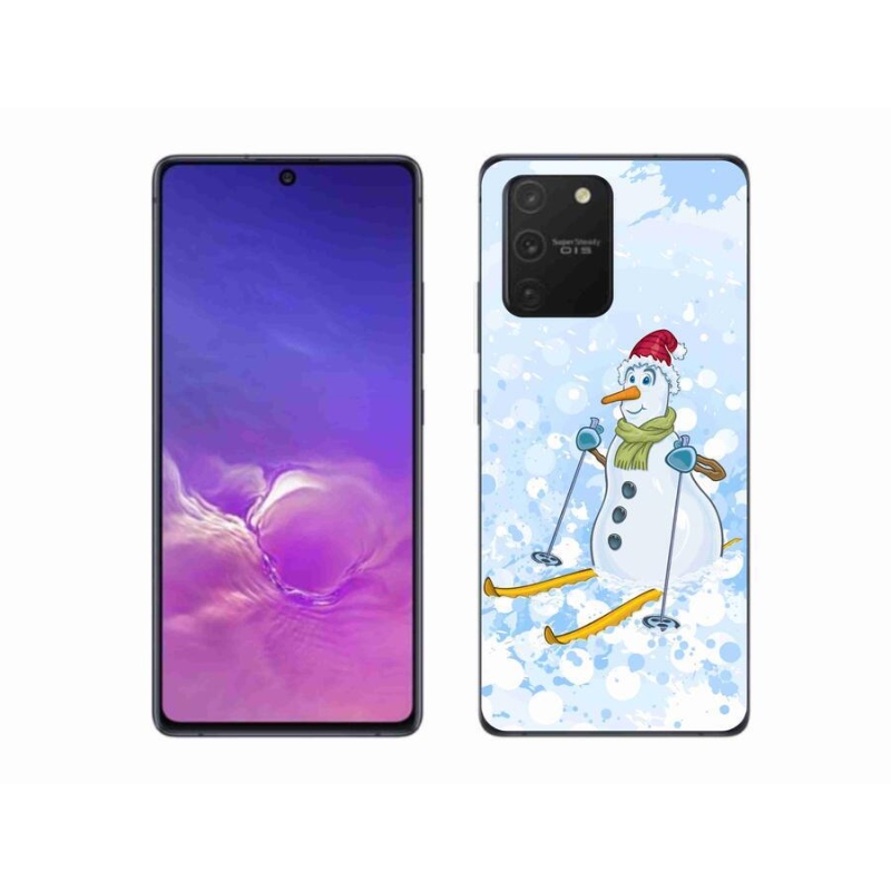 Gélový kryt mmCase na mobil Samsung Galaxy S10 Lite - snehuliak