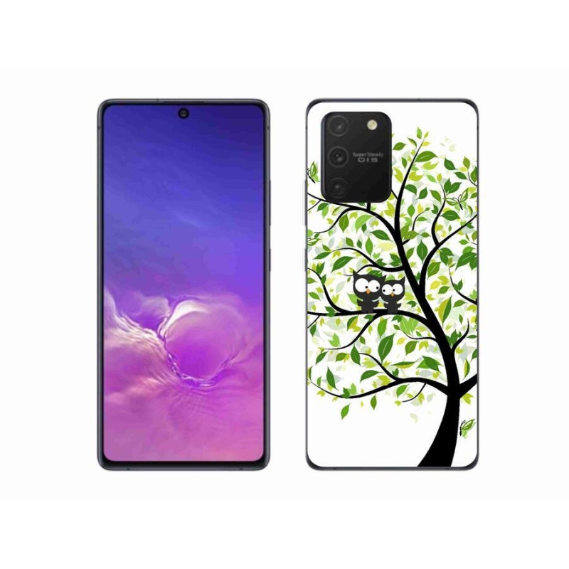 Gélový kryt mmCase na mobil Samsung Galaxy S10 Lite - malej sovy na strome