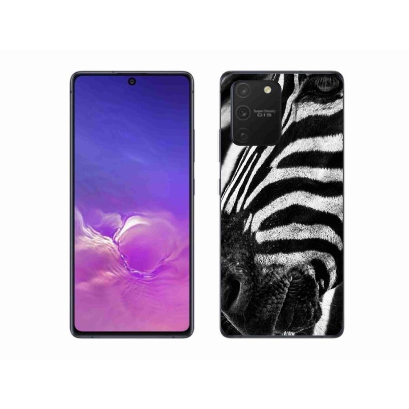 Gélový kryt mmCase na mobil Samsung Galaxy S10 Lite - zebra