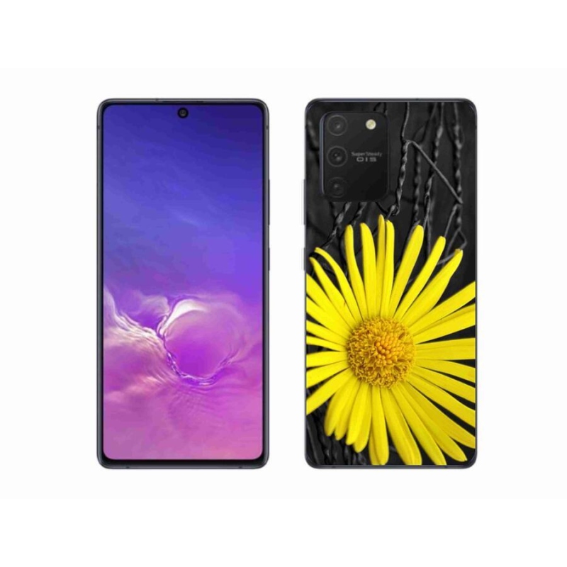 Gélový kryt mmCase na mobil Samsung Galaxy S10 Lite - žltý kvet