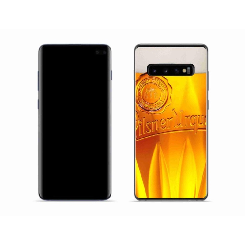 Gélový kryt mmCase na mobil Samsung Galaxy S10 - pivo