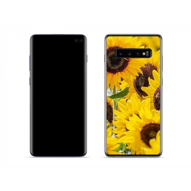 Gélový kryt mmCase na mobil Samsung Galaxy S10 - slnečnica