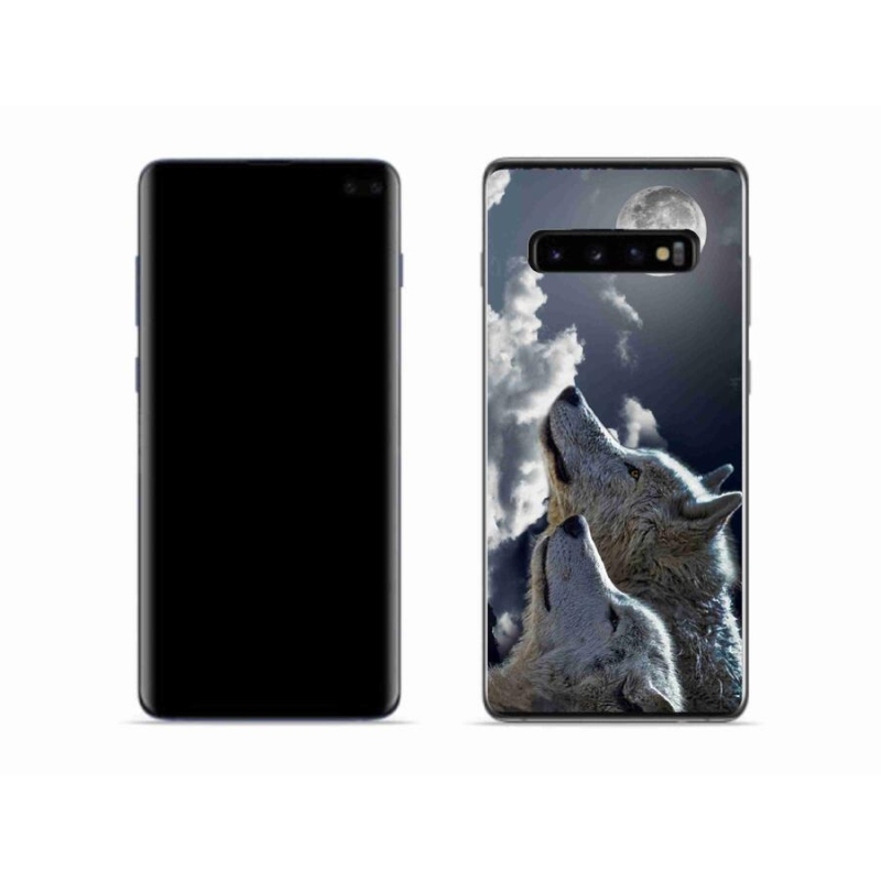 Gélový kryt mmCase na mobil Samsung Galaxy S10 - vlci