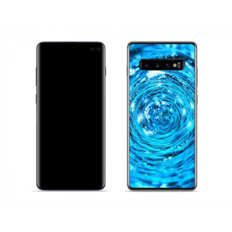 Gélový kryt mmCase na mobil Samsung Galaxy S10 - vodný vír