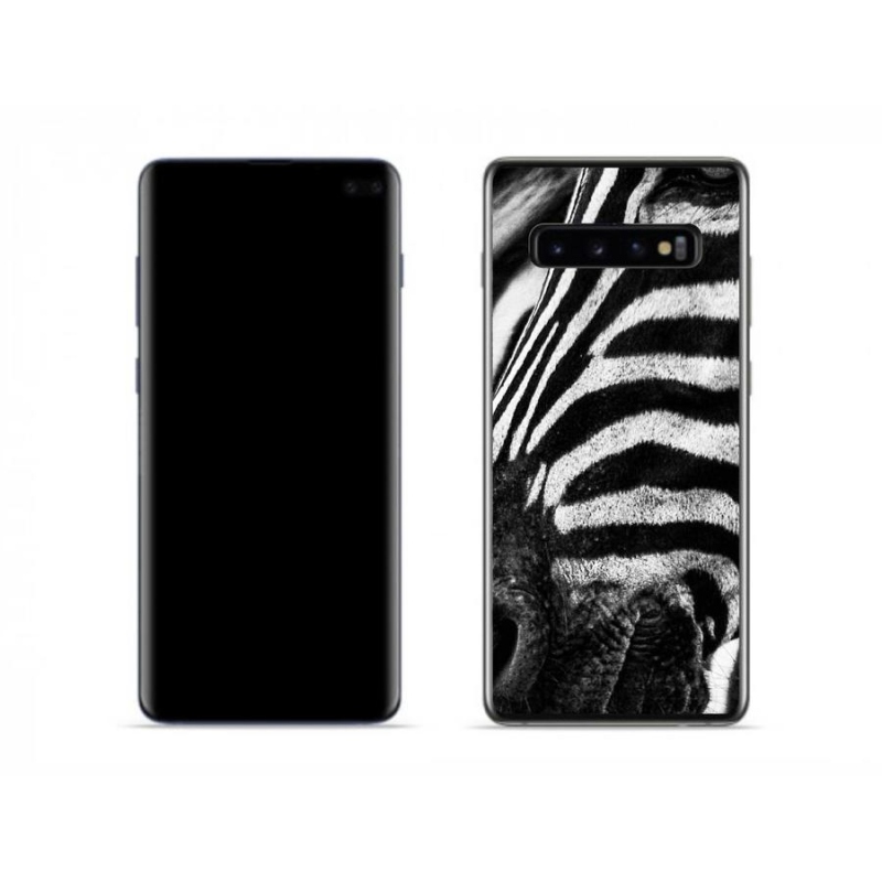 Gélový kryt mmCase na mobil Samsung Galaxy S10 - zebra