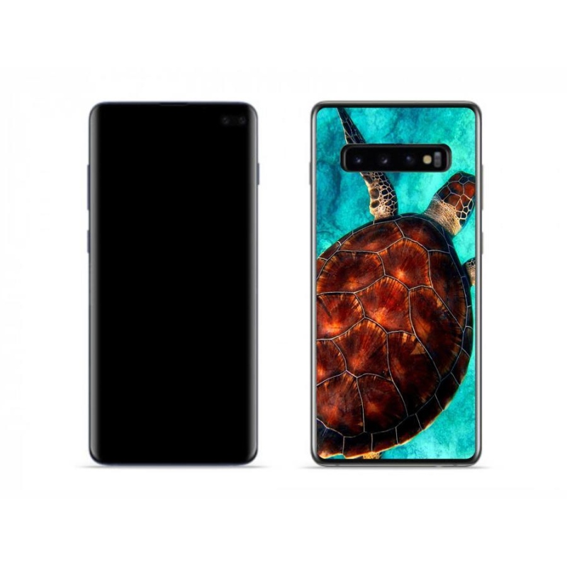 Gélový kryt mmCase na mobil Samsung Galaxy S10 - korytnačka