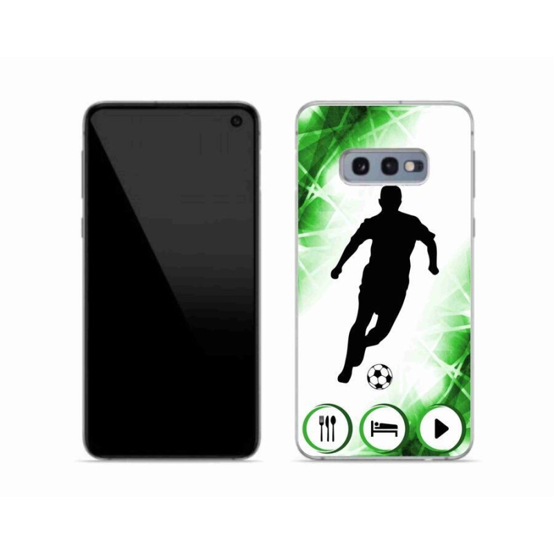 Gélový kryt mmCase na mobil Samsung Galaxy S10e - futbalista