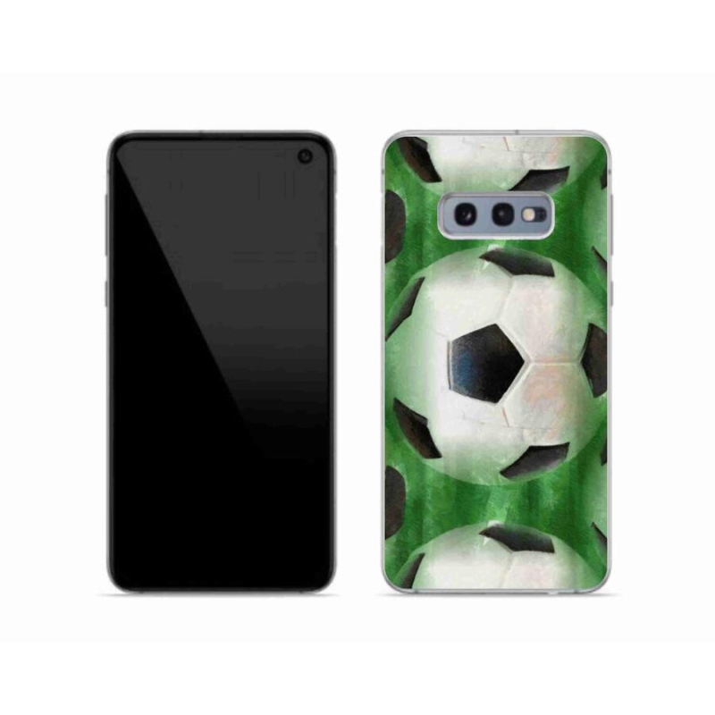 Gélový kryt mmCase na mobil Samsung Galaxy S10e - futbalová lopta