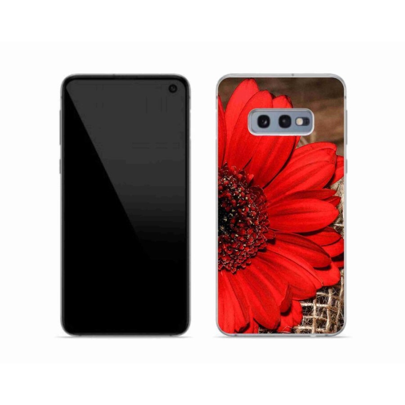 Gélový kryt mmCase na mobil Samsung Galaxy S10e - gerbera