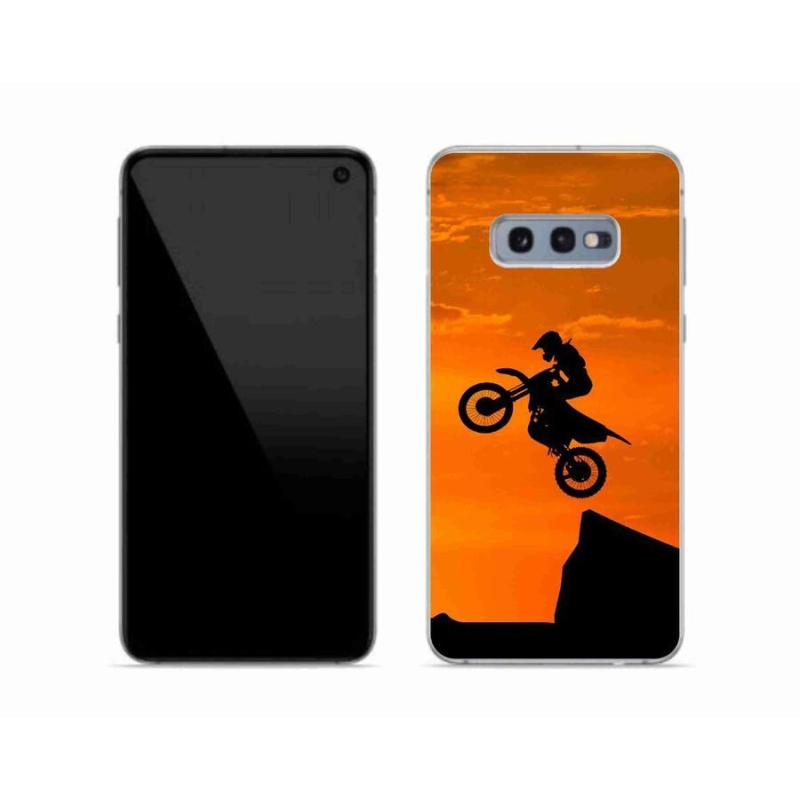 Gélový kryt mmCase na mobil Samsung Galaxy S10e - motocross