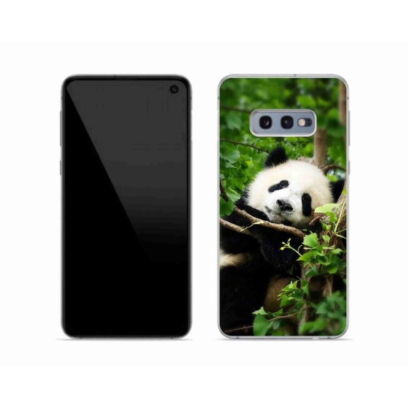 Gélový kryt mmCase na mobil Samsung Galaxy S10e - panda