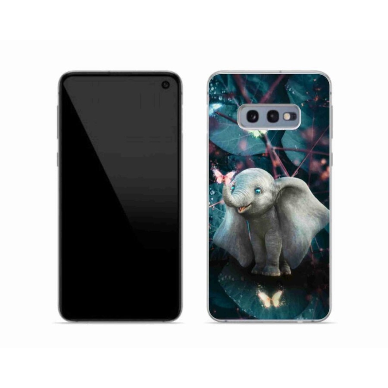 Gélový kryt mmCase na mobil Samsung Galaxy S10e - roztomilý slon