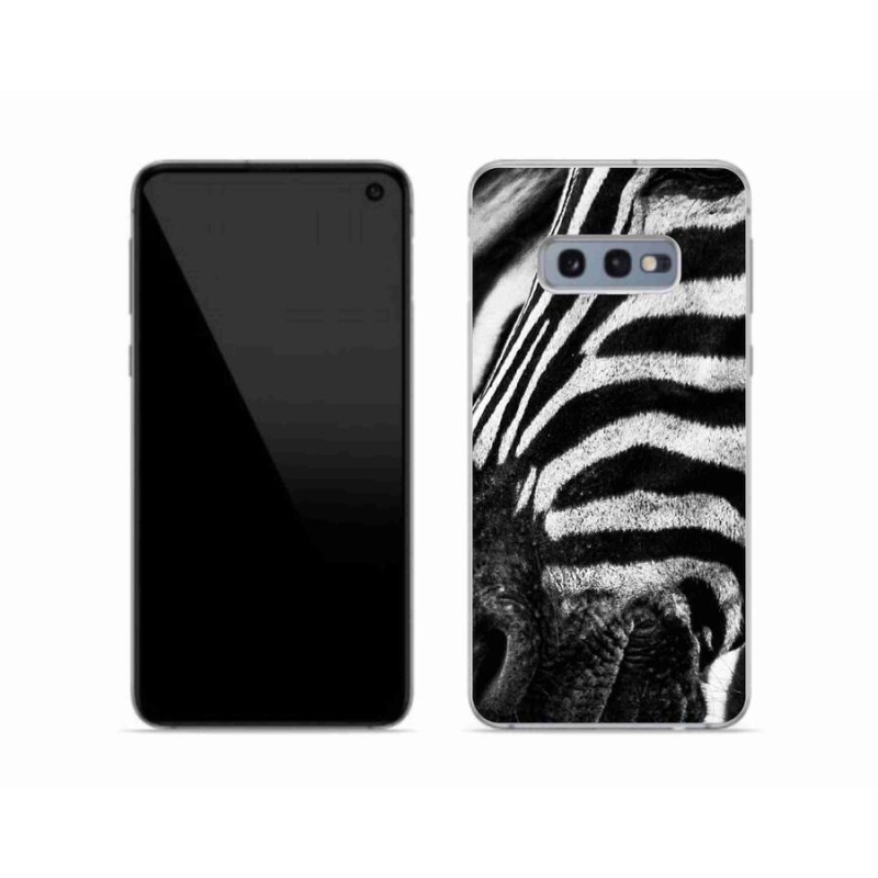 Gélový kryt mmCase na mobil Samsung Galaxy S10e - zebra