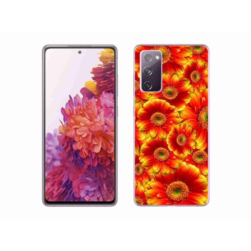 Gélový kryt mmCase na mobil Samsung Galaxy S20 FE - gerbera 1