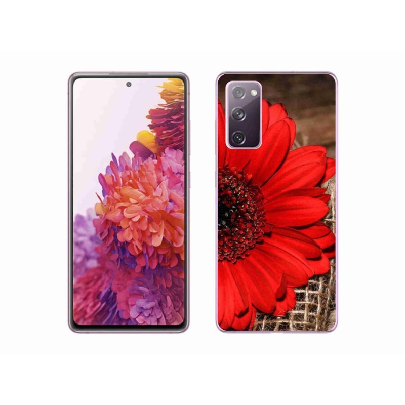 Gélový kryt mmCase na mobil Samsung Galaxy S20 FE - gerbera