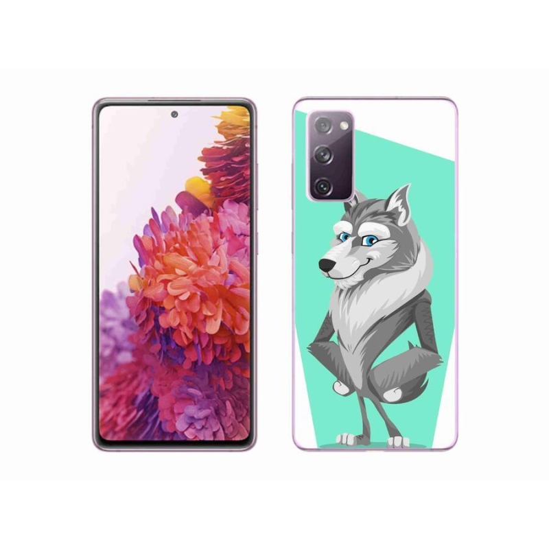 Gélový kryt mmCase na mobil Samsung Galaxy S20 FE - kreslený vlk