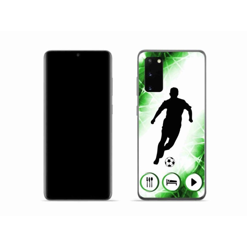 Gélový kryt mmCase na mobil Samsung Galaxy S20 - futbalista