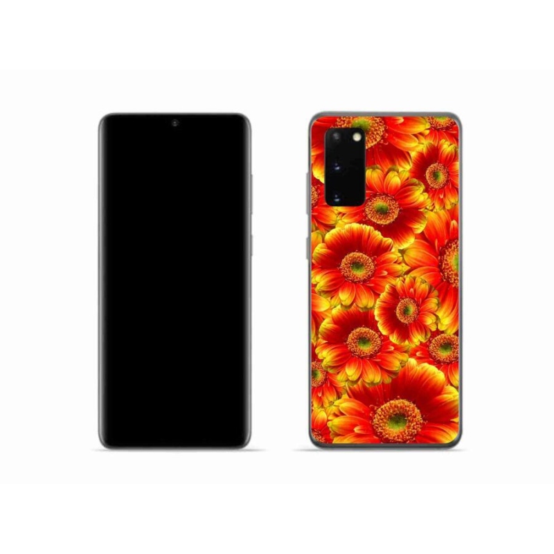 Gélový kryt mmCase na mobil Samsung Galaxy S20 - gerbera 1