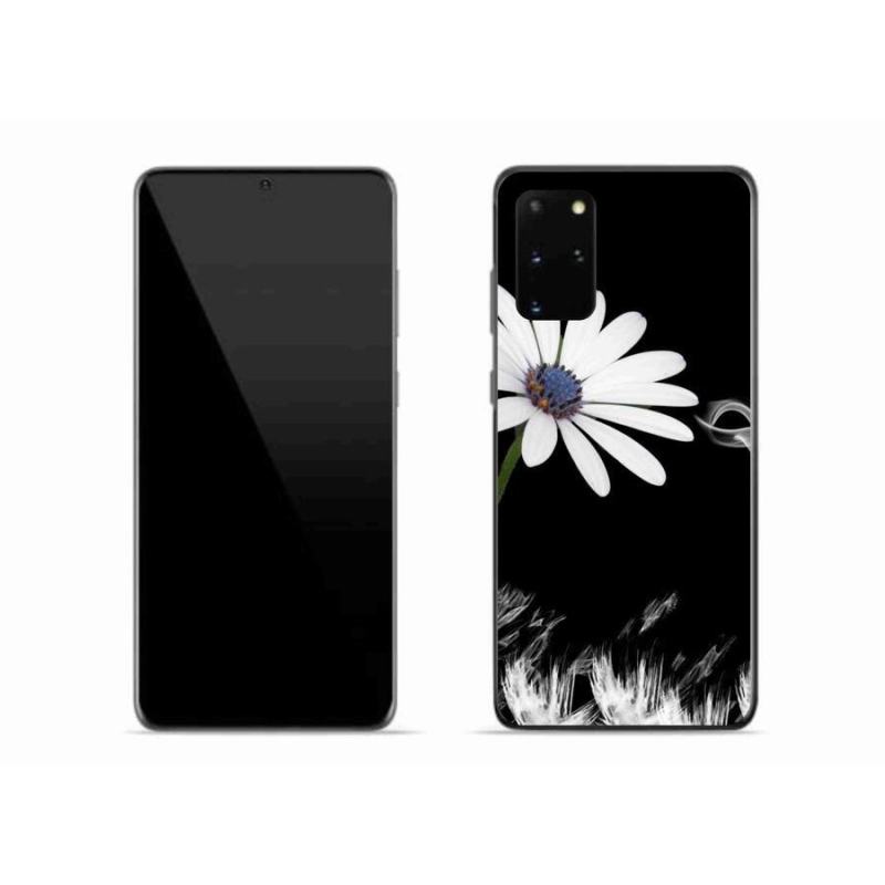 Gélový kryt mmCase na mobil Samsung Galaxy S20 Plus - biela kvetina