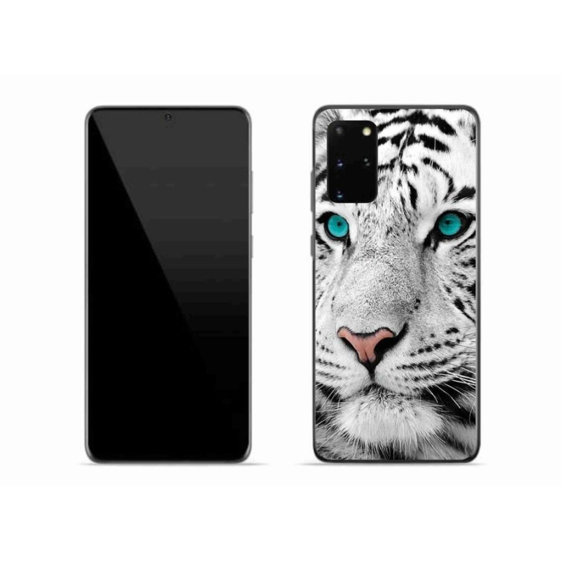 Gélový kryt mmCase na mobil Samsung Galaxy S20 Plus - biely tiger