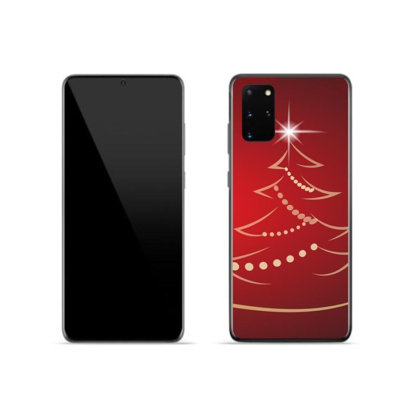 Gélový kryt mmCase na mobil Samsung Galaxy S20 Plus - kreslený vianočný stromček