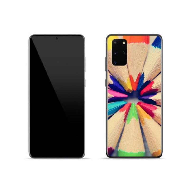 Gélový kryt mmCase na mobil Samsung Galaxy S20 Plus - pastelky